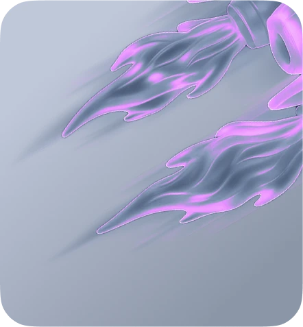 Scie di scarico di un razzo che decolla