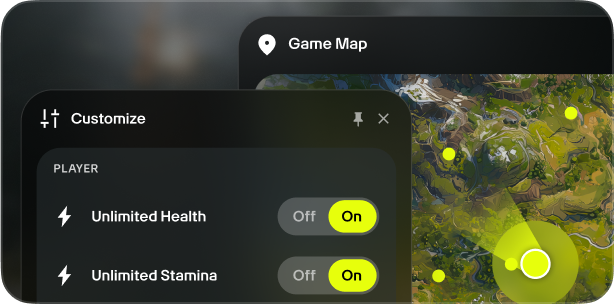 Illustrazione di vari strumenti disponibili durante il gioco